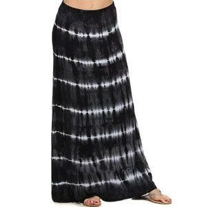 Women's Tryst Long Maxi Tie-Dyed Jersey Skirt